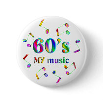 60s Music Lover buttons