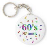 60s Music Lover Keychains