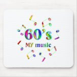 60s Music Lover Mouse Pads