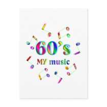 60s Music Lover postcards