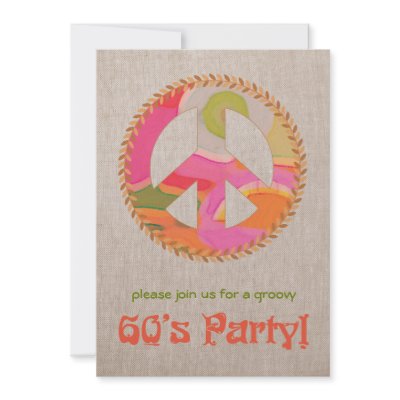 60's Party Invitation by pixiestick