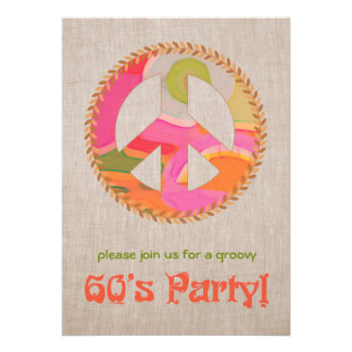 60's Theme Party Invitations, 35 60's Theme Party Announcements &amp; Invites
