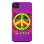 60's Peace Sign Retro Art iPhone Case Case-Mate iPhone 4 Case