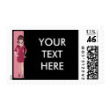 60s retro chick postage by IDTHIEF 60s retro chick postage
