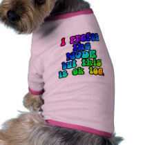 60'S Style Dog T-Shirt- Pink pet clothing