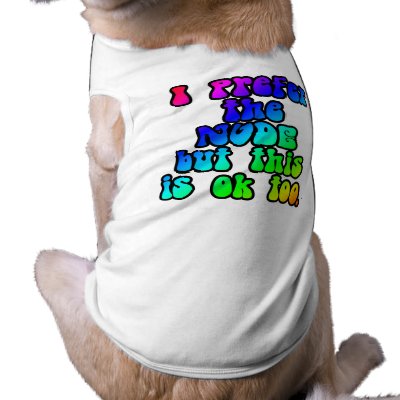 60'S Style Dog T-Shirt- White by CptSausage