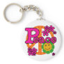 60s Style Peace Keychain