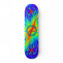 60s Style Peace Sign Skateboard by DragonCat 60s Style Peace Sign Skateboard