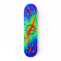 60s Style Peace Sign Skateboard by DragonCat 60s Style Peace Sign Skateboard