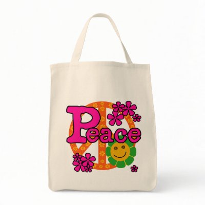 60s Style Peace T-shirts and Gifts Canvas Bag by peace_environment