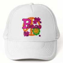 60s Style Peace T-shirts and Gifts Hats