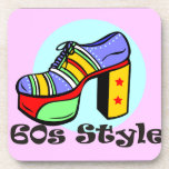 60s Style Platform Shoe Drink Coaster
