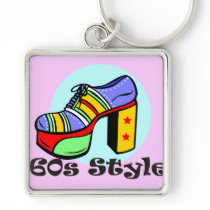 60s Style Platform Shoe Key Chain