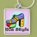 60s Style Platform Shoe Key Chain