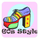 60s Style Platform Shoe Stickers