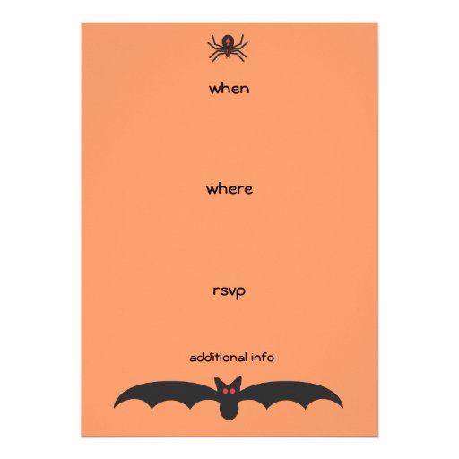 60's Theme Halloween Party Invitation