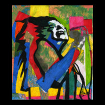 60s Woodstock Rock Star Painting Posters