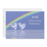 60th Anniversary Diamond Hearts Invitations