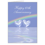 60th Anniversary Diamond Hearts (Tall) Cards