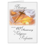 60th Anniversary of Religious Life, for a Nun Greeting Cards