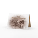 60th anniversary party invitation gold rose cards