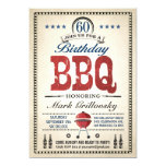 60th Birthday BBQ Invitations