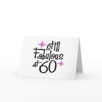 60th Birthday Card