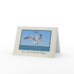 60th Birthday Card with Laughing Gull Bird