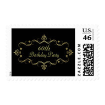 60th Birthday - Elegant Party Invitation Postage