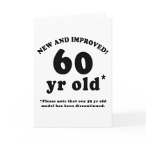 60th Birthday Gag Gifts Card