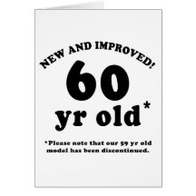 60th Birthday Gag Gifts Card