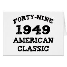60th Birthday Gifts, 1949 American Classic! Cards