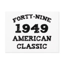 60th Birthday Gifts, 1949 American Classic! Post Card