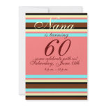 60th birthday Invitation