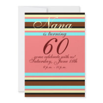 60th birthday Invitation