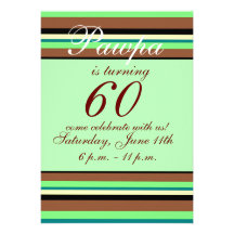 60th birthday Invitation