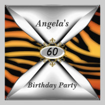 60th birthday Invitation invitations