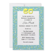 60th Birthday Invitation -- Confetti by henishouseofpaper 60th Birthday Invitation -- Confetti