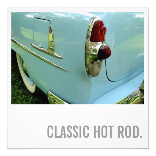 60th Birthday Invitations - Classic Hot Rod