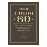 60th Birthday Invitations for Men