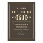 60th Birthday Invitations for Men