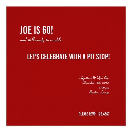 60th Birthday Invitations - Still Trucking