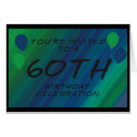 60th Birthday Invite Card