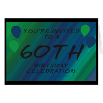 60th Birthday Invite Card