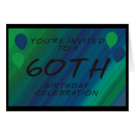 60th Birthday Invite Card