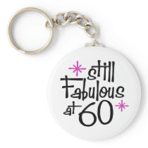 60th Birthday Key Chain