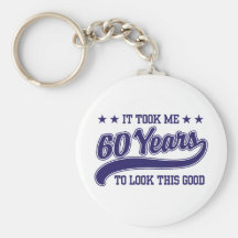 60th Birthday Keychain