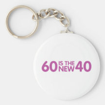 60th birthday keychains