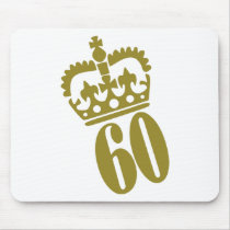 60th Birthday - Number – Sixty Mouse Pads