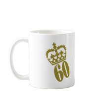 60th Birthday - Number – Sixty Coffee Mug